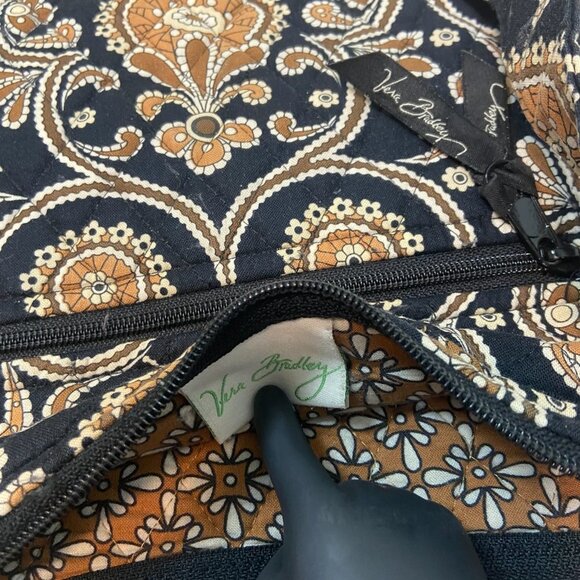 VERA BRADLEY Caffe Latte Shoulder Bag Crossbody Adjustable Straps Retired "READ" - Picture 5 of 9